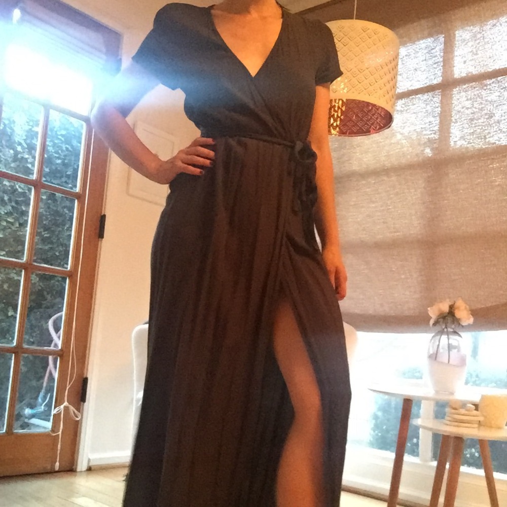 Maxi wrap dress